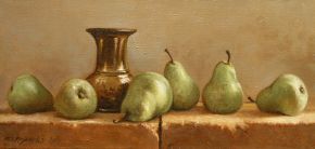 gruszki, pears, olej, oil, 50x20